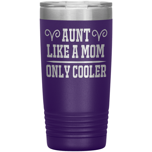 " AUNT LIKE A MOM ONLY COOLER " Tumbler. Personalize Your Nickname Aunt, Auntie, or Write Your Nick Name Below.