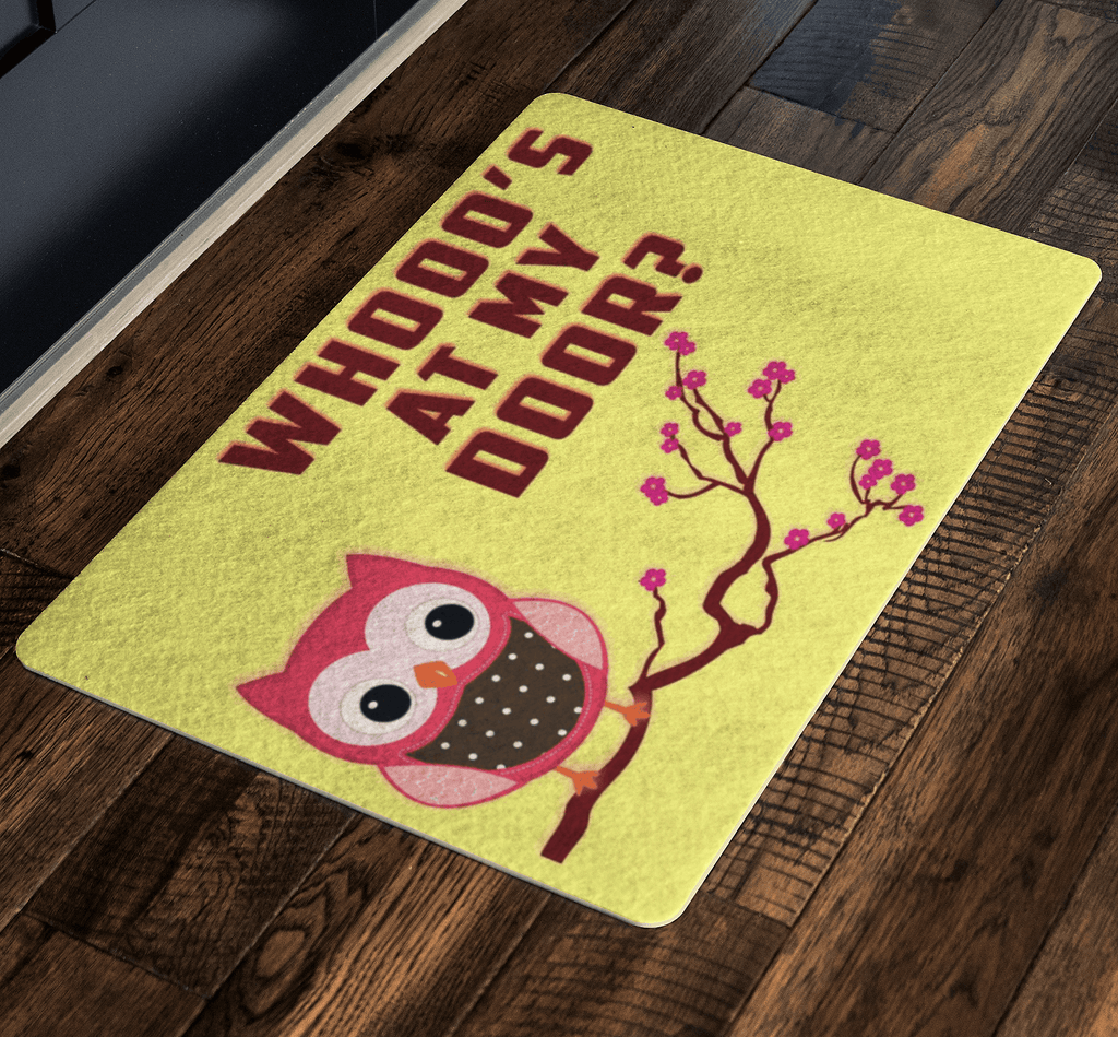 Whoo's At my Door Special Doormats Exclusive ( Best price Deal)