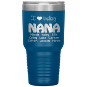 "I 💓 being NANA" Tumbler. Buy For Family & Friends. Save Shipping.