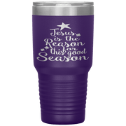 "JESUS IS THE REASON FOR THIS GOOD SEASON" Tumbler. Flat Shipping.