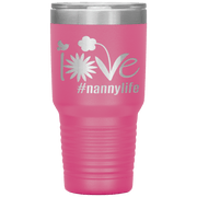 "Love Nana Life" Tumbler. Personalize Your Nickname Mimi, Gigi, Grandma or Write Your Nick Name Below.