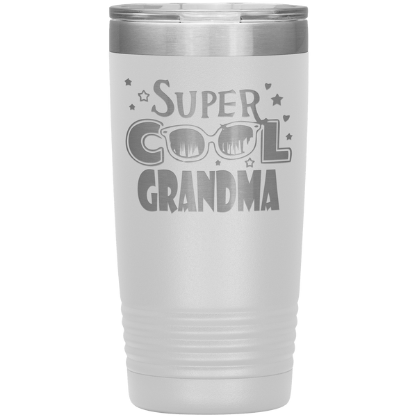 "Super  Cool  Grandma" Tumbler.  Personalize Your Nickname Mimi, Gigi, Grandma or Write Your Nick Name Below.