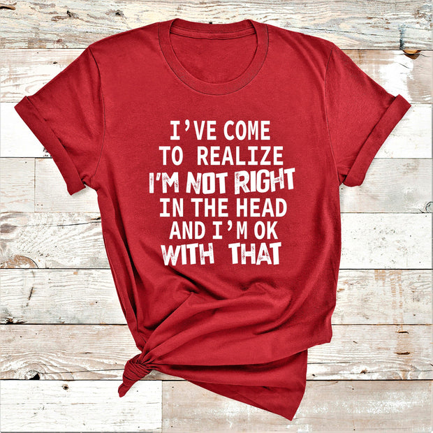 " I've come to Realize "