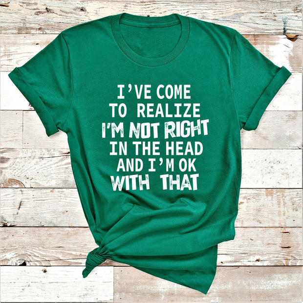 " I've come to Realize "