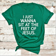 " I just wanna sit at the feet "