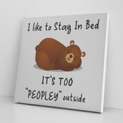 " Bed Teddy " Canvas