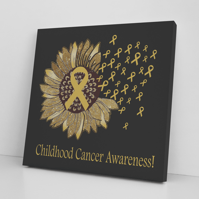 '' CHILDHOOD CANCER AWARENESS'' CANVAS