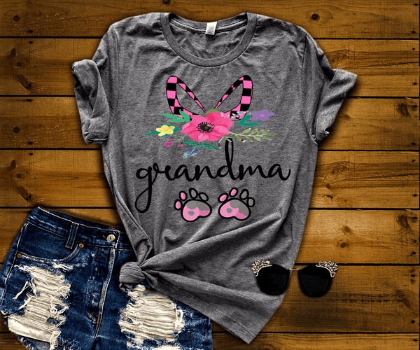 "Grandma"- Customize Your T-Shirt With Your Nick Name(NEW DESIGN).