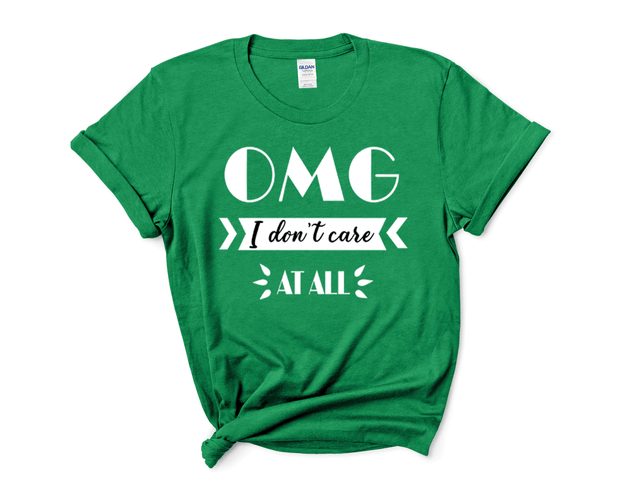 "OMG, I don't care at all".