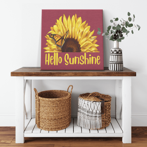 " HELLO SUNSHINE " CANVAS