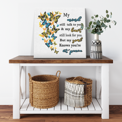 'MY MIND STILL TALK TO YOU '' CANVAS