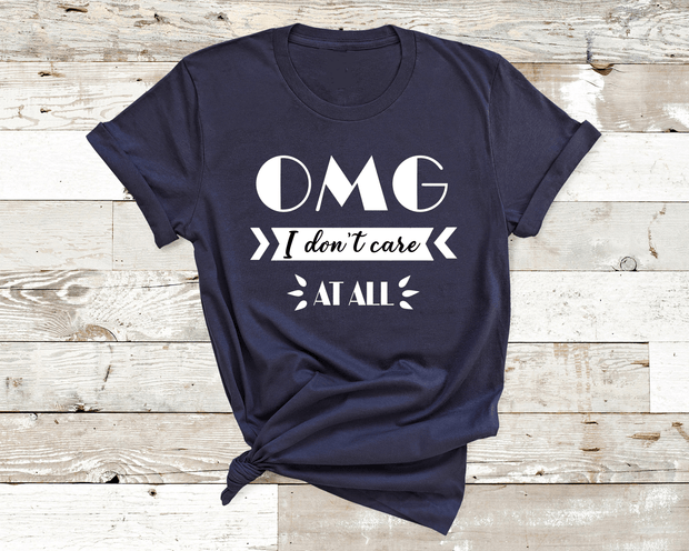 "OMG, I don't care at all".