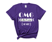 "OMG, I don't care at all".