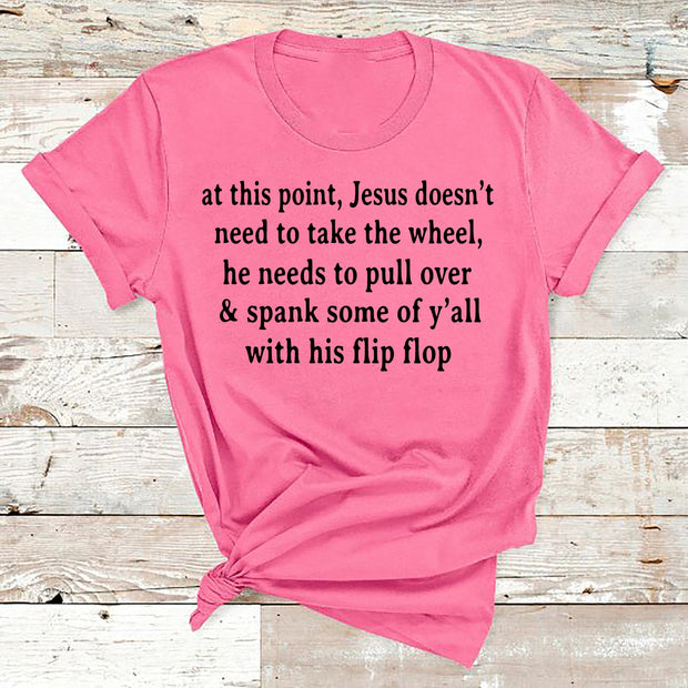" at this point, Jesus doesn't need "