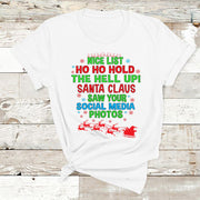 " Nice list ho ho hold "