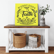 " Faith in God "Canvas