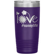 "Love Nana Life" Tumbler. Personalize Your Nickname Mimi, Gigi, Grandma or Write Your Nick Name Below.