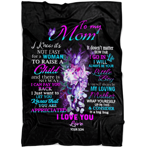 "TO MY MOM"-Blanket