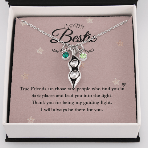 To my bestie-True Friends are those Peas in POD Necklace
