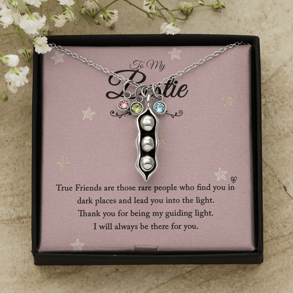 To my bestie-True Friends are those Peas in POD Necklace