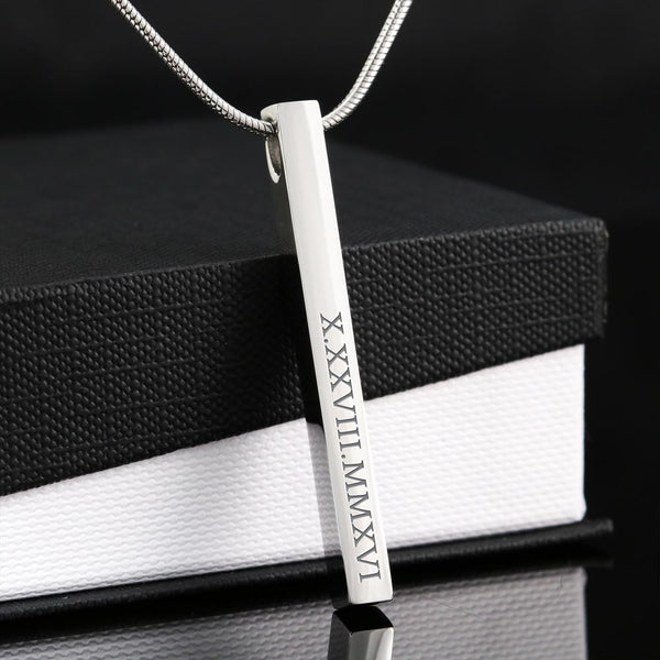 To my wife - i remember the first day i met you (Roman Numeral Vertical Stick)