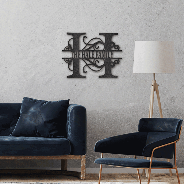 Split Letter Monogram For your house