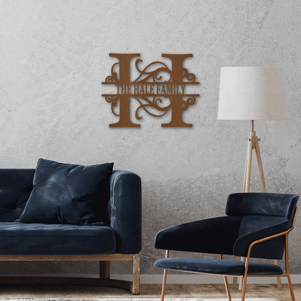 Split Letter Monogram For your house