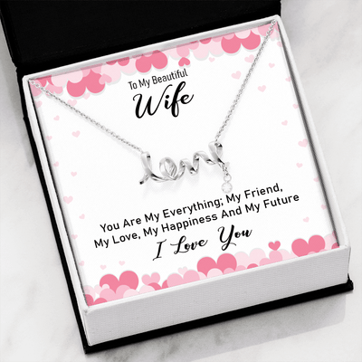 In loving memory... Those we love don’t go away Love necklace