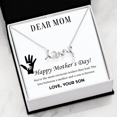 Dear Mom,  Happy Mother’s Day! You’re the mom love Necklace