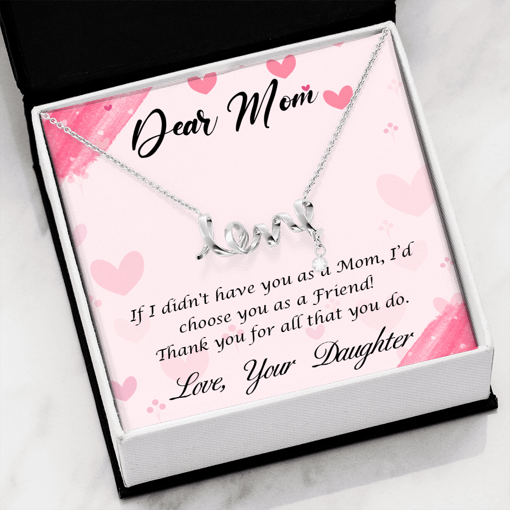 Dear Mom,  Happy Mother’s Day! You’re the mom Love Necklace