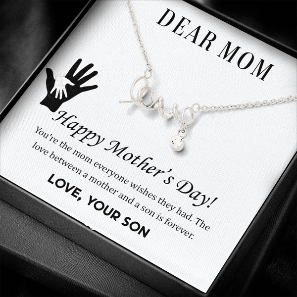 Dear Mom,  Happy Mother’s Day! You’re the mom love Necklace