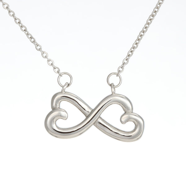 Siblings Birthday Infinity Heart Necklace