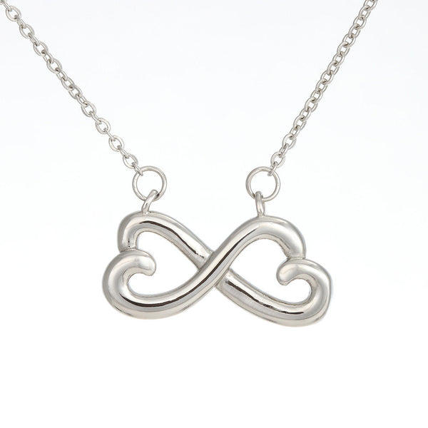 Message Card Mother day -final Infinity Heart Necklace