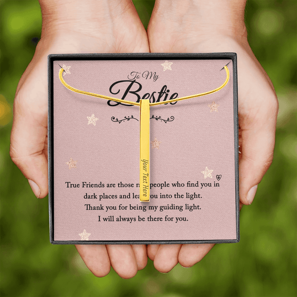 2 Sided Engraved Pendent ( To My Best Friend )