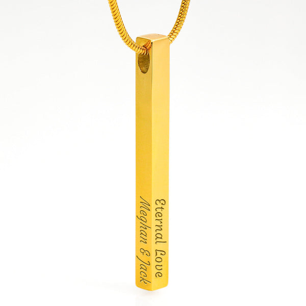 4 Sided Engraved Pendent ( To My Bestie - True Friends Are Those)