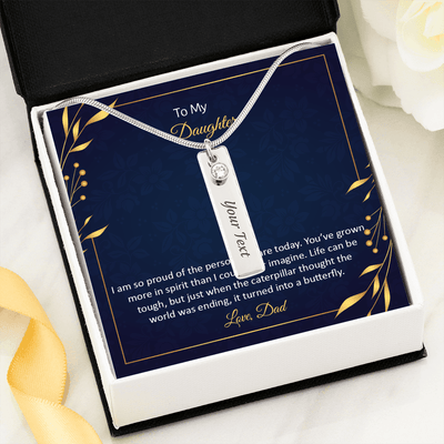 Birthstone name (To My Daughter - I am so pround of the person you are today)