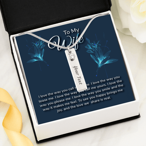 Birthstone name (To my wife-I love the way)