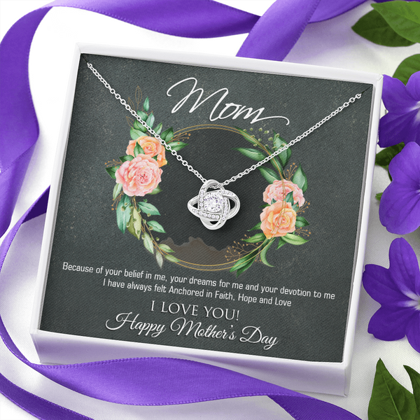 Mothers Day Love Knot Necklace