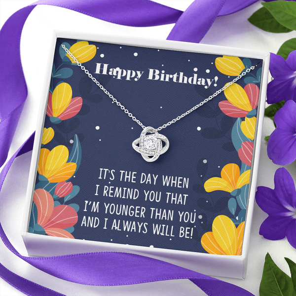 Birthday Love Knot Necklace