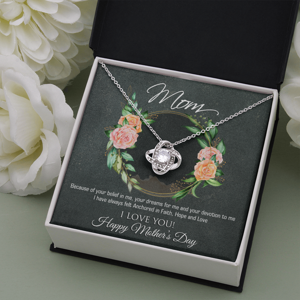 Mothers Day Love Knot Necklace