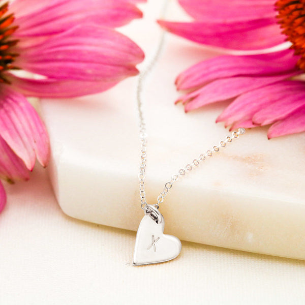 To my Bestie-A good friend feeds your soul Silver Necklace 1heart