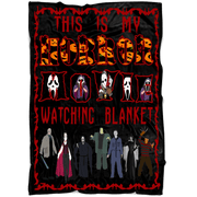 ''THIS IS MY HORROR MOVIE WATCHING BLANKET''