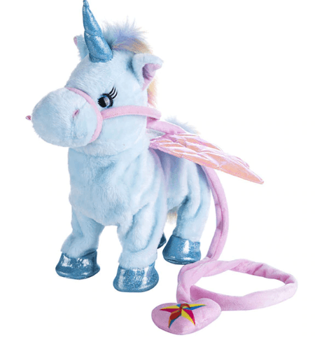 "35cm Electric Walking Unicorn Toy, Stuffed Toy with Electronic Music for Children"