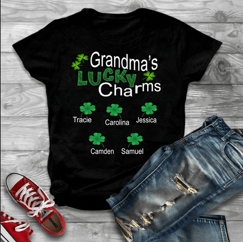 "Grandma's Lucky Charms"- Custom Tee