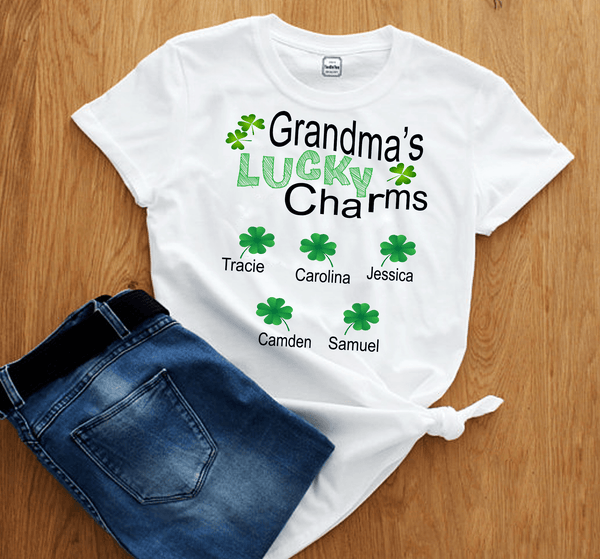 "Grandma's Lucky Charms"- Custom Tee