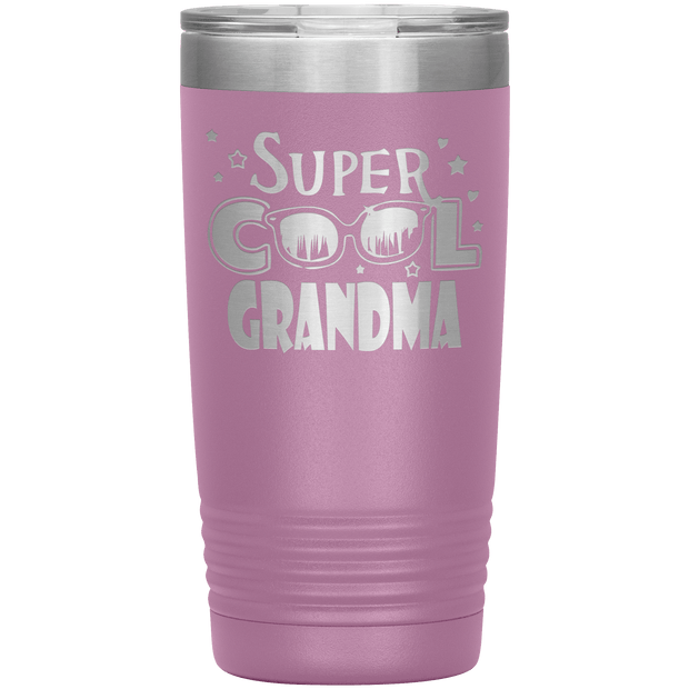 "Super  Cool  Grandma" Tumbler.  Personalize Your Nickname Mimi, Gigi, Grandma or Write Your Nick Name Below.