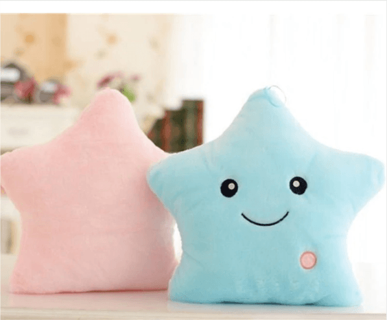 Luminous Pillow Star Cushion Colorful Glowing Pillow Plush Doll Led Light Toys Gift For Kids