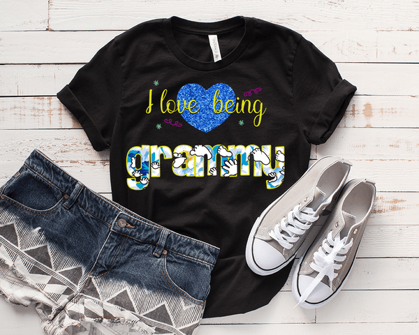 "Love Being Grandma" . Personalize Your Nick Name..