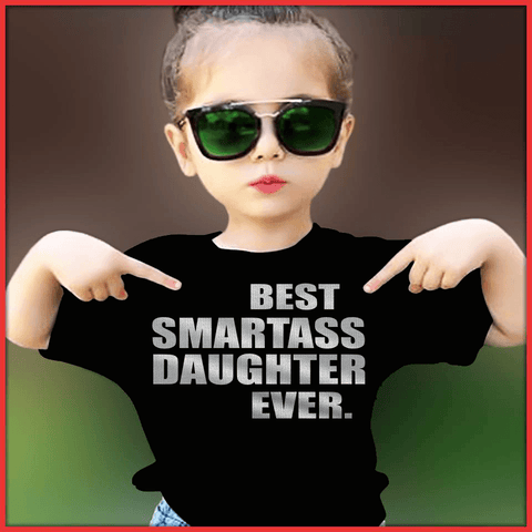 Grandma - Best SmartAss Daughter" KIDS T-SHIRT (75% OFF Today)