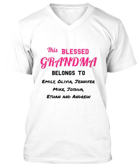 Grandma - Blessed Grandma / Great Grandma Custom Tee  ( 50% Off For Today). Most NaNa Order 2.